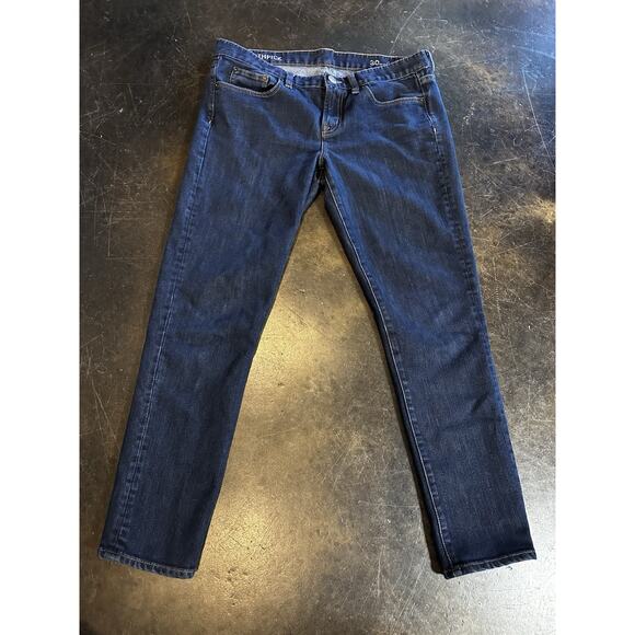 J. CREW Toothpick Skinny Dark Wash Ankle Jeans Women's Size 30 Stretch Casual - Picture 5 of 8
